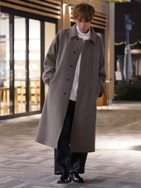 「CASPER JOHN（キャスパージョン）のアイテム（ブーツ）」を使った、YOSHIさん（メンズ・171cm）の冬コーディネート