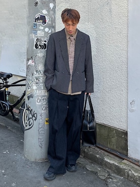 「cii（シー）のアイテム」を使った、YOSHIさん（メンズ・171cm）の冬コーディネート