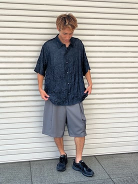 「CASPER JOHN」｜「アイテム（パンツ）」を使った、YOSHIさん（メンズ・170cm）の夏コーディネート