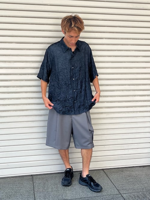 Various loose shirts -striped crepe- /バリアスルーズシャツ -楊柳-
