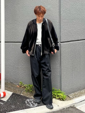 「CASPER JOHN（キャスパージョン）のアイテム（パンツ）」を使った、YOSHIさん（メンズ・171cm）の秋コーディネート
