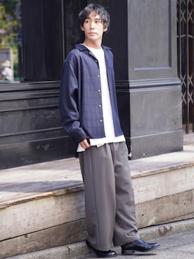 「CASPER JOHN（キャスパージョン）のアイテム（ブーツ）」を使った、YOSHIさん（メンズ・171cm）の夏コーディネート
