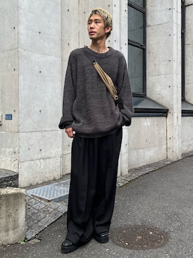 「CASPER JOHN（キャスパージョン）のアイテム（ローファー）」を使った、YOSHIさん（メンズ・171cm）の秋コーディネート