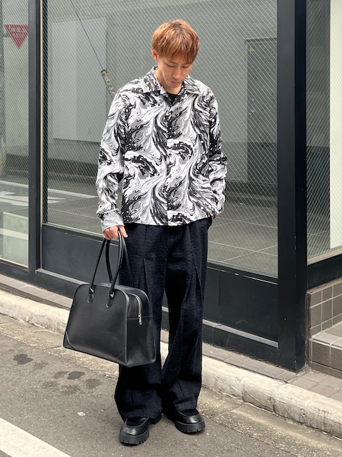 UNISEX】IMITATION LEATHER BOSTON BAG / イミテーションレザー