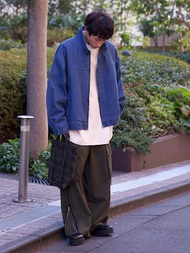 「amiacalva（アミアカルヴァ）のアイテム」を使った、YOSHIさん（メンズ・171cm）の冬コーディネート