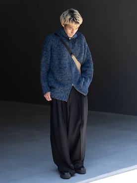 「CASPER JOHN（キャスパージョン）のアイテム（ローファー）」を使った、YOSHIさん（メンズ・171cm）の秋コーディネート