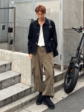 「CASPER JOHN（キャスパージョン）のアイテム」を使った、YOSHIさん（メンズ・171cm）の秋コーディネート