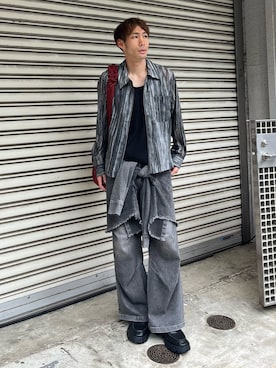 「CASPER JOHN（キャスパージョン）のアイテム」を使った、YOSHIさん（メンズ・171cm）の春コーディネート