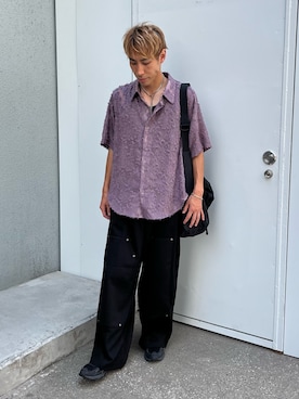 「アイテム（パンツ）」を使った、YOSHIさん（メンズ・170cm）の夏コーディネート