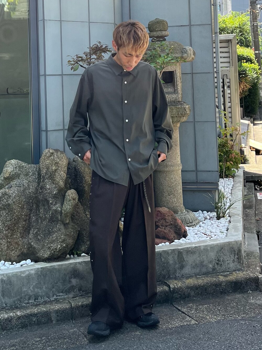 Casper John パンツ SMALL グレー メンズ CASPER JOHN キャスパージョン の Tree camo paleo tuck pants ツリーカモパレオタックパンツ その他パンツ - WEAR