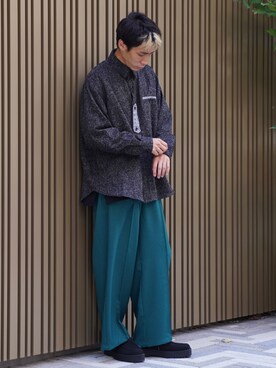 「CASPER JOHN（キャスパージョン）のアイテム（その他シューズ）」を使った、YOSHIさん（メンズ・171cm）の秋コーディネート