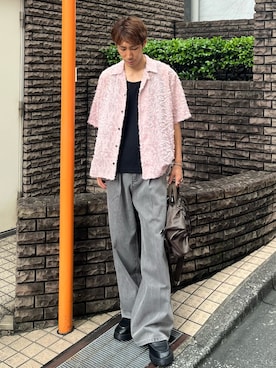 「CASPER JOHN（キャスパージョン）のアイテム」を使った、YOSHIさん（メンズ・171cm）の夏コーディネート
