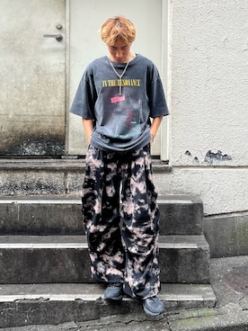 「CASPER JOHN（キャスパージョン）のアイテム」を使った、YOSHIさん（メンズ・170cm）の夏コーディネート