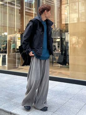 「アイテム（ブルゾン）」を使った、YOSHIさん（メンズ・170cm）の秋コーディネート