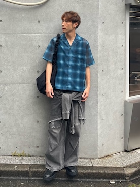 「CASPER JOHN（キャスパージョン）のアイテム」を使った、YOSHIさん（メンズ・171cm）の春コーディネート