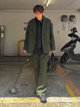 「CASPER JOHN（キャスパージョン）のアイテム」を使った、YOSHIさん（メンズ・171cm）の夏コーディネート