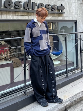 「CASPER JOHN（キャスパージョン）のアイテム」を使った、YOSHIさん（メンズ・171cm）の冬コーディネート