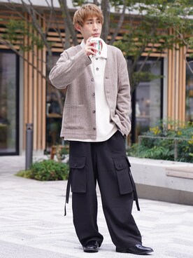 「CASPER JOHN（キャスパージョン）のアイテム（ブーツ）」を使った、YOSHIさん（メンズ・171cm）の秋コーディネート
