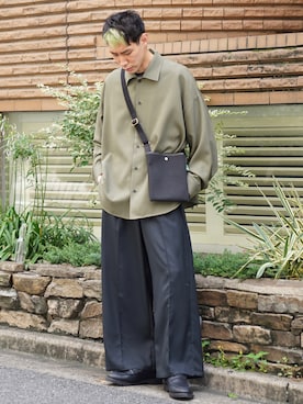 「BRADY」｜「アイテム（ローファー）」を使った、YOSHIさん（メンズ・171cm）の夏コーディネート