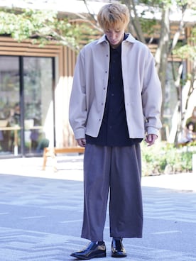 「CASPER JOHN（キャスパージョン）のアイテム（ブーツ）」を使った、YOSHIさん（メンズ・171cm）の秋コーディネート