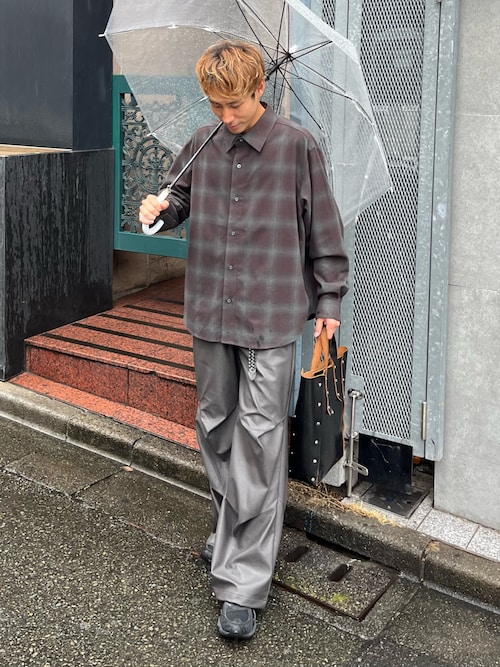 Tuck PU slacks/タックPUスラックス（その他パンツ）｜Casper John