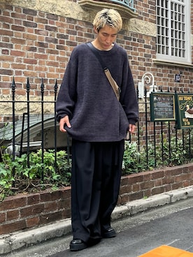 「CASPER JOHN（キャスパージョン）のアイテム（ローファー）」を使った、YOSHIさん（メンズ・171cm）の秋コーディネート