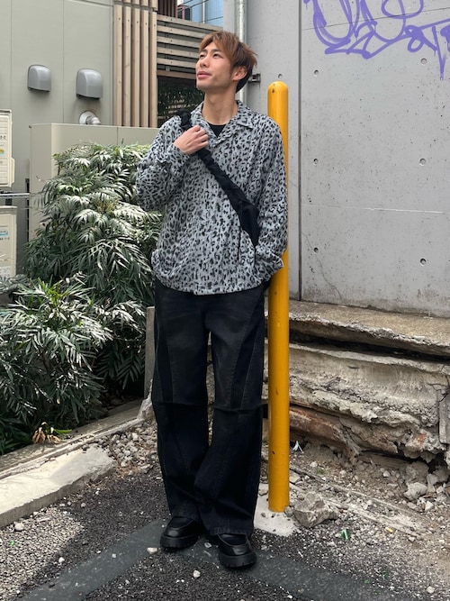 Leopard knit shirts/レオパードニットシャツ（シャツ/ブラウス