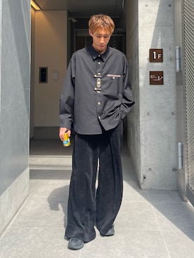 「アイテム（シャツ/ブラウス）」を使った、YOSHIさん（メンズ・170cm）の秋コーディネート