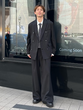 「CASPER JOHN（キャスパージョン）のアイテム」を使った、YOSHIさん（メンズ・171cm）の春コーディネート