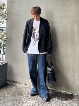 「cii（シー）のアイテム」を使った、YOSHIさん（メンズ・171cm）の春コーディネート