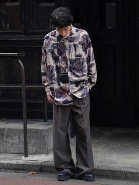 「Hender Scheme（エンダースキーマ）のアイテム（財布/小物）」を使った、YOSHIさん（メンズ・171cm）の冬コーディネート