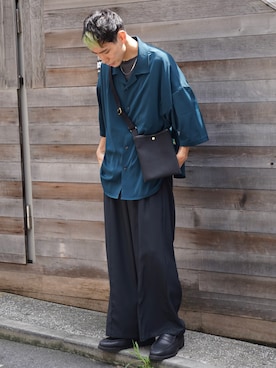 「BRADY」｜「アイテム（ローファー）」を使った、YOSHIさん（メンズ・171cm）の夏コーディネート