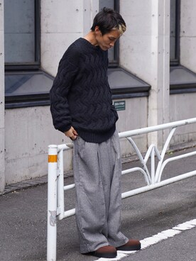 「CASPER JOHN（キャスパージョン）のアイテム（その他シューズ）」を使った、YOSHIさん（メンズ・171cm）の秋コーディネート