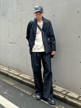 「CASPER JOHN（キャスパージョン）のアイテム」を使った、YOSHIさん（メンズ・171cm）の夏コーディネート