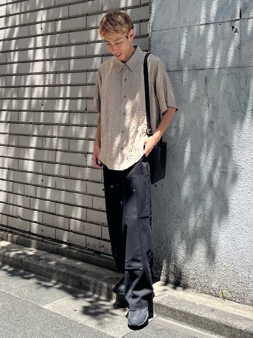 Various loose shirts -striped crepe- /バリアスルーズシャツ -楊柳-