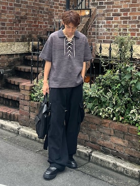 「CASPER JOHN（キャスパージョン）のアイテム」を使った、YOSHIさん（メンズ・171cm）の夏コーディネート