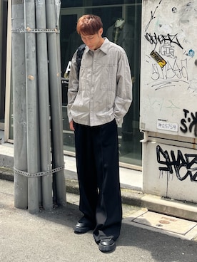 「CASPER JOHN（キャスパージョン）のアイテム」を使った、YOSHIさん（メンズ・171cm）の秋コーディネート