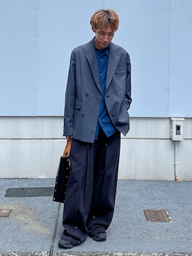 「CASPER JOHN（キャスパージョン）のアイテム（パンツ）」を使った、YOSHIさん（メンズ・170cm）の秋コーディネート