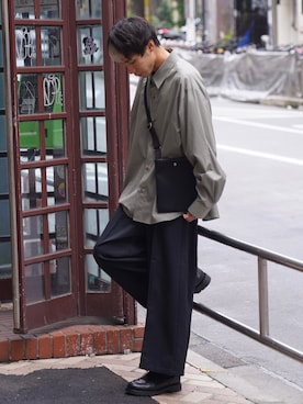 「Alcindor Materials（アルシンダーマテリアルズ）のアイテム」を使った、YOSHIさん（メンズ・171cm）の秋コーディネート