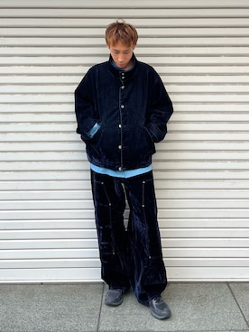 「CASPER JOHN（キャスパージョン）のアイテム（ブルゾン）」を使った、YOSHIさん（メンズ・170cm）の秋コーディネート