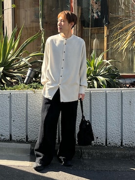 「CASPER JOHN（キャスパージョン）のアイテム」を使った、YOSHIさん（メンズ・171cm）の春コーディネート