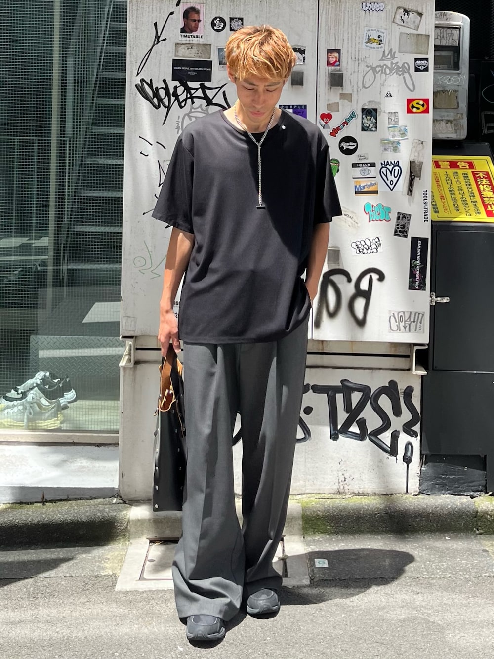 パンツ Wool mix semi baggy slacks パンツ Wool mix semi baggy slacks Wool mix semi baggy slacks