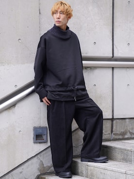 「CASPER JOHN（キャスパージョン）のアイテム（スウェット）」を使った、YOSHIさん（メンズ・171cm）の秋コーディネート