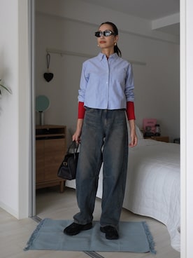 「THE ROW（ザロウ）のアイテム」を使った、19さん（レディース・169cm）の秋コーディネート