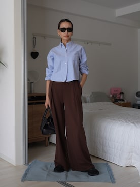 「THE ROW（ザロウ）のアイテム」を使った、19さん（レディース・169cm）の秋コーディネート