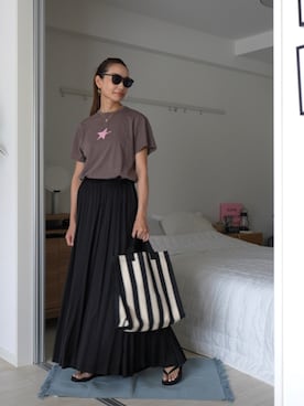 「ビーサン」｜19さん（レディース・169cm）の夏コーディネート