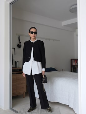 「CELINE（セリーヌ）のアイテム」を使った、19さん（レディース・169cm）の春コーディネート