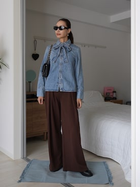 「MANGO（マンゴ）のアイテム」を使った、19さん（レディース・169cm）の秋コーディネート