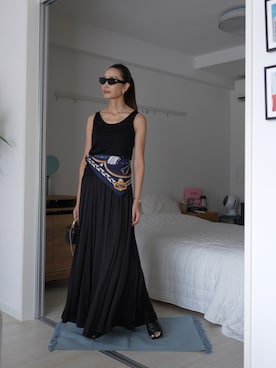 「UNITED ARROWS（ユナイテッドアローズ）のアイテム（タンクトップ）」を使った、19さん（レディース・169cm）の秋コーディネート