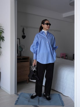 「THE ROW（ザロウ）のアイテム」を使った、19さん（レディース・169cm）の冬コーディネート